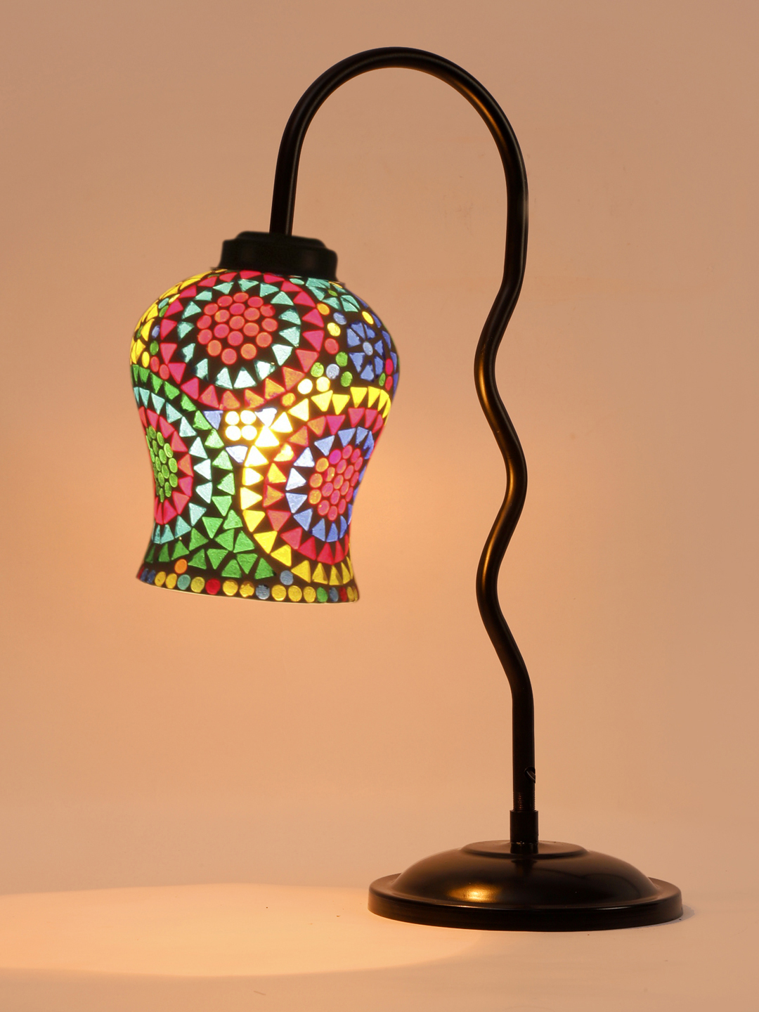 Ambika Home Modern Multi Iron Table Lamp with Designer Shade for Study | Premium Home Decor Bedside Lamp - Image 7