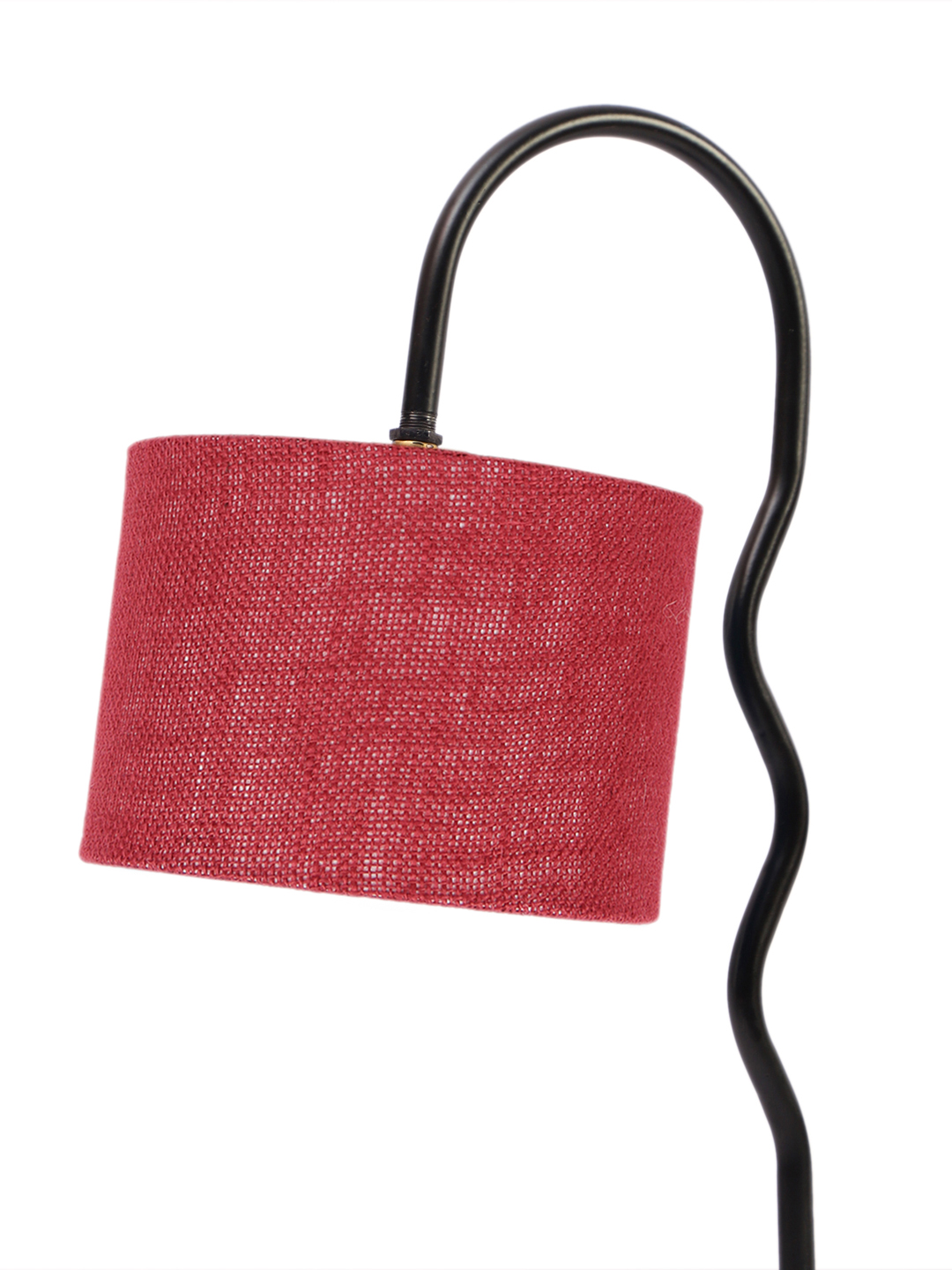 Ambika Home Industrial Maroon Iron Table Lamp with Designer Shade for Hotel | Premium Home Decor Bedside Lamp - Image 8