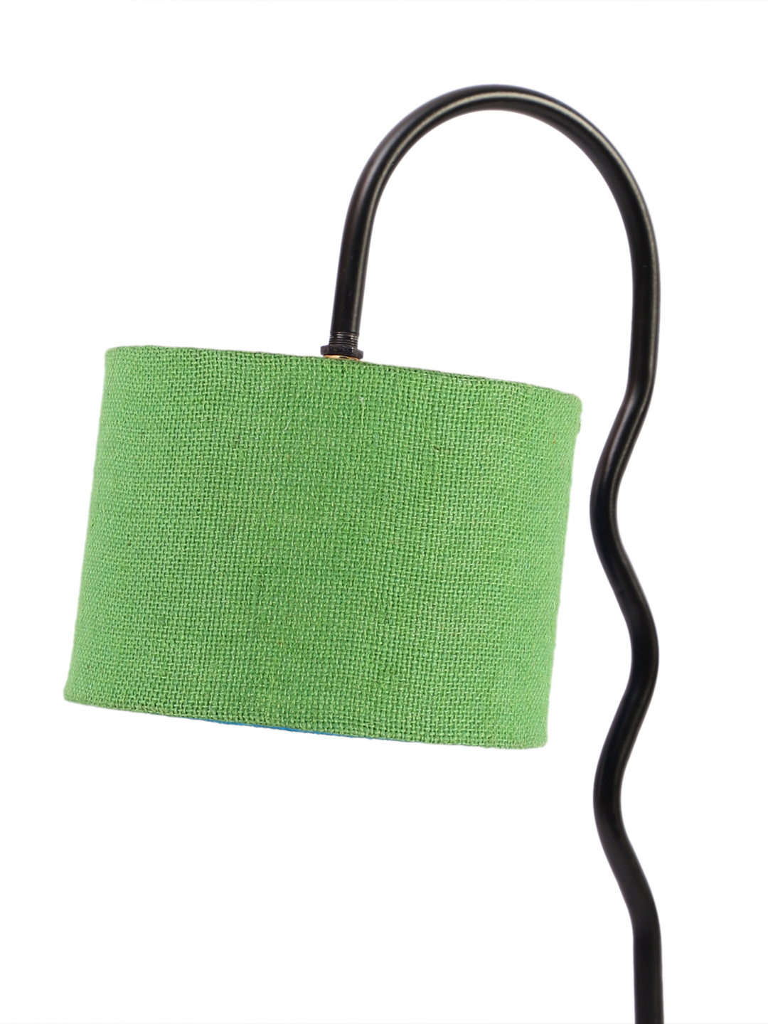 Ambika Home Contemporary Green Iron Table Lamp with Designer Shade for Study | Premium Home Decor Bedside Lamp - Image 8