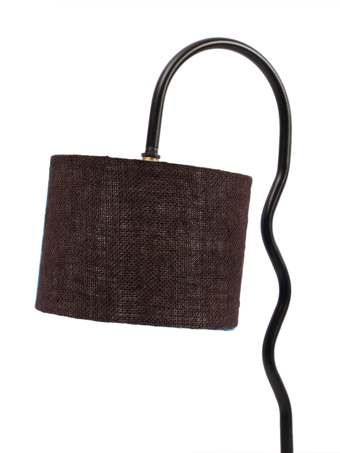 Ambika Home Minimalist Brown Iron Table Lamp with Designer Shade for Hotel | Premium Home Decor Bedside Lamp - Image 8