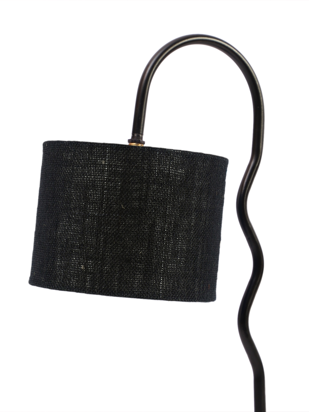 Ambika Home Luxury Black Iron Table Lamp with Designer Shade for Cafe | Premium Home Decor Bedside Lamp - Image 8
