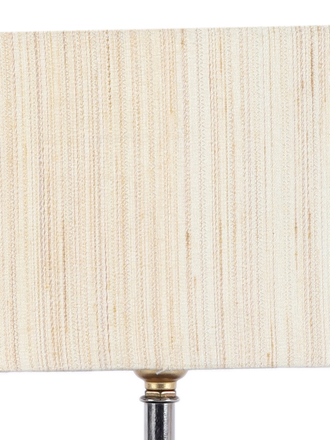 Ambika Home Off-white cotton Table Lamp with Brown Wood Base | Designer Bedside Lamp for Living Room, Bedroom, Hotel, Café & Restaurant - Image 8