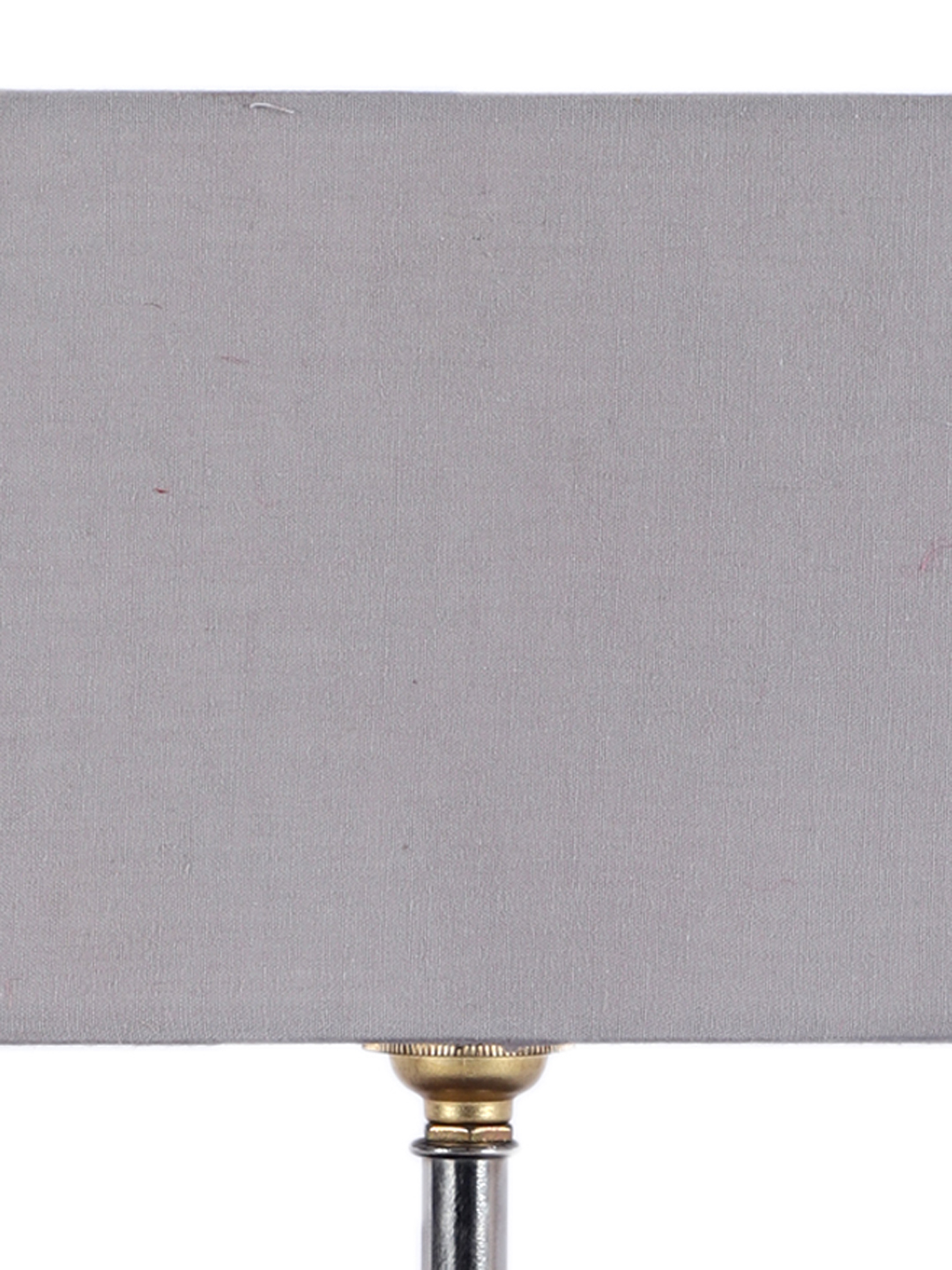 Ambika Home Grey cotton Table Lamp with Brown Wood Base | Designer Bedside Lamp for Living Room, Bedroom, Hotel, Café & Restaurant - Image 8
