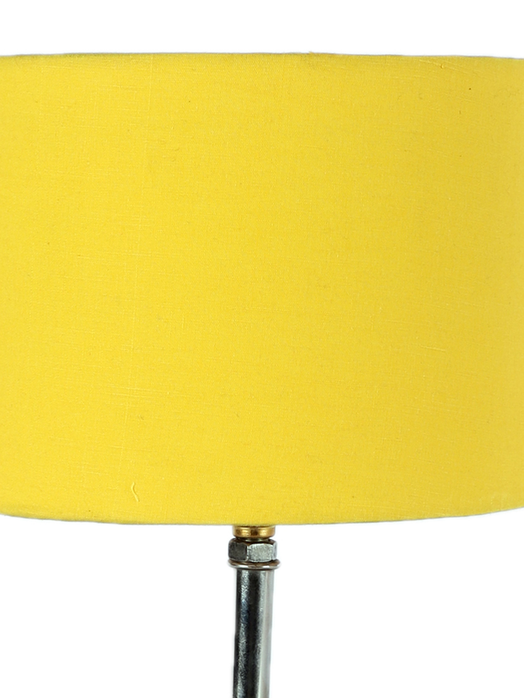 Ambika Home Yellow cotton Table Lamp with Natural Wood Base | Designer Bedside Lamp for Living Room, Bedroom, Hotel, Café & Restaurant - Image 8