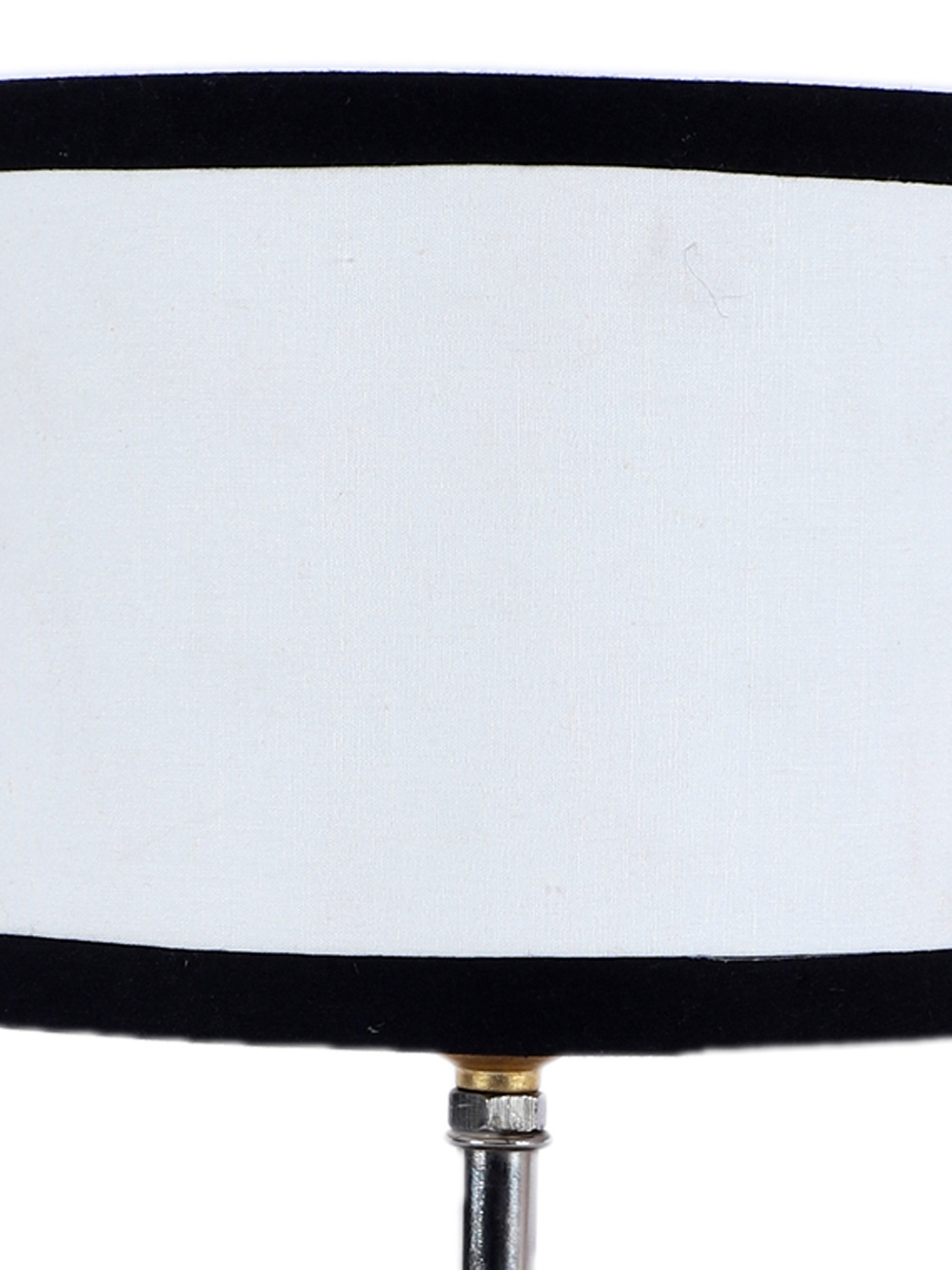 Ambika Home White cotton Table Lamp with Natural Wood Base | Designer Bedside Lamp for Living Room, Bedroom, Hotel, Café & Restaurant - Image 8