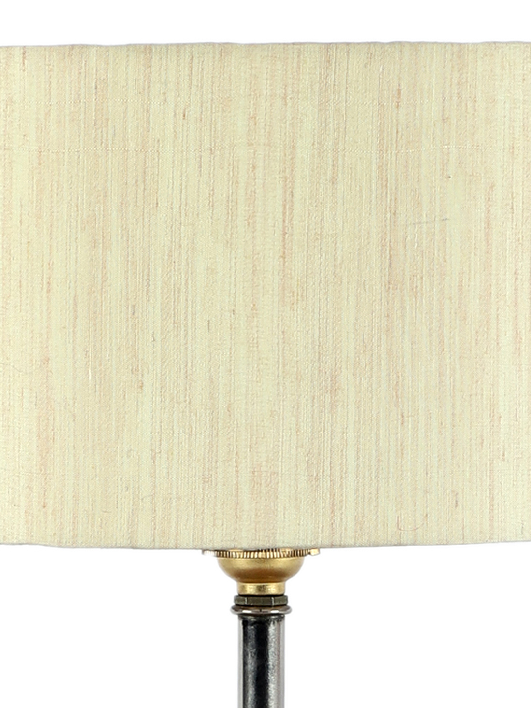 Ambika Home Off-white cotton Table Lamp with Natural Wood Base | Designer Bedside Lamp for Living Room, Bedroom, Hotel, Café & Restaurant - Image 8