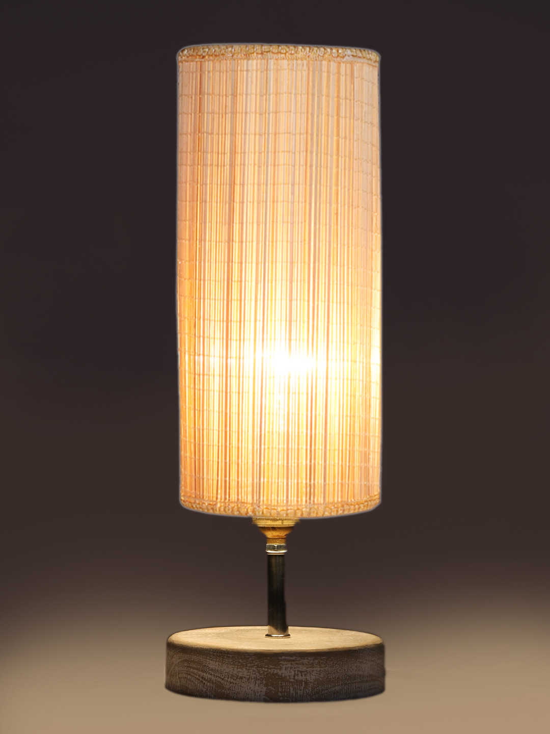 Ambika Home Beige Boho Bamboo White Brushed Decorative Table Lamp | Premium Handmade Home Decor | Bedroom Living Room Bedside Hotel Café | WK02 - Image 5