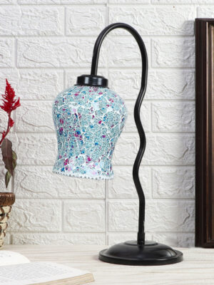 Ambika Home Scandinavian Multi Iron Table Lamp with Designer Shade for Hotel | Premium Home Decor Bedside Lamp
